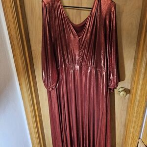 Torrid Metallic Red Dress